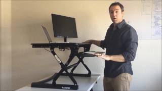 Flexispot MSeries Standing Desk Converters Review [upl. by Lifton]