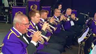 On Stage with Brighouse and Rastrick Brass Band  Carfest North 2016 [upl. by Conchita448]