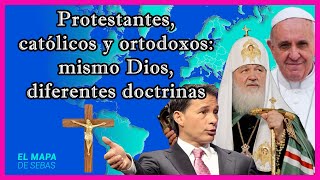 ✝️ Diferencia entre CATOLICISMO PROTESTANTISMO y Cristianismo ORTODOXO ⛪️  El Mapa de Sebas [upl. by Rebbecca]