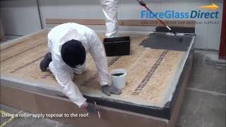 How to apply GRP  Fibreglass Roofing Topcoat [upl. by Eugaet]