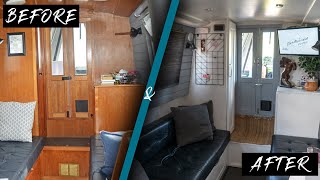 BEFORE AND AFTER NARROWBOAT RENOVATIONS [upl. by Aikemahs]