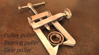 MAKE A DIY BEARING PULLER  PULLEY PULLER  GEAR PULLER [upl. by Lipson67]