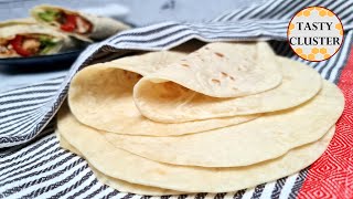 Tortilla Recipe Mexican Homemade Flour Tortilla  How to make Homemade Tortilla wraps [upl. by Niraa713]