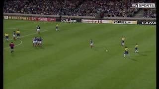 Roberto Carlos Incredible Free Kick France 1997 Sky Sports English Commentary HD [upl. by Thapa]