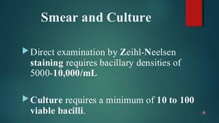 LAB DIAGNOSIS OF TUBERCULOSIS [upl. by Niwrud791]