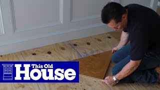 How to Install a Herringbone Floor  This Old House [upl. by Harty]