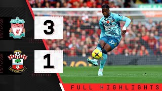 EXTENDED HIGHLIGHTS Liverpool 31 Southampton  Premier League [upl. by Aynotak]