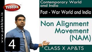 Non Alignment Movement NAM  Post  War World and India  Social Science  Class 10 [upl. by Arihk]