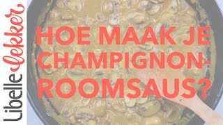 Zo maak je champignonroomsaus [upl. by Glassman]