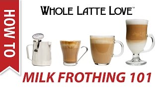 Milk Frothing for Beginners [upl. by Zillah354]