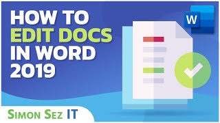 How to Edit Documents in Microsoft Word 2019  MS Word Tutorial [upl. by Marjie]