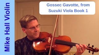 Gossec Gavotte  19 from Suzuki Viola Book 1 [upl. by Eshelman]