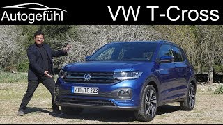 Volkswagen TCross FULL REVIEW VW TCross driving  Autogefühl [upl. by Langdon]