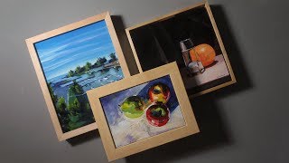 3 Ways to Frame Canvas Panels [upl. by Kramal]