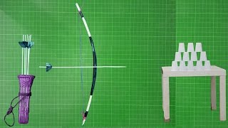 How To Make A Bow And Arrows Simple And Easy At Home  You Can Do This [upl. by Leerzej148]