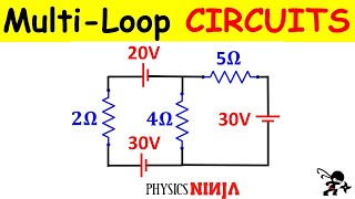 Solving Circuit Problems using Kirchhoffs Rules [upl. by Jareb]