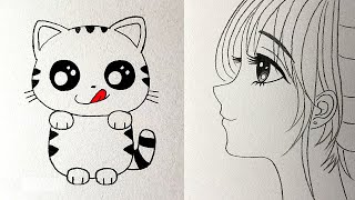 EASY DRAWING TRICKS SIMPLE DRAWING TUTORIALS AND TIPS [upl. by Sheena]