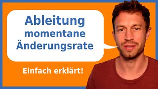 Ableitung  momentane Änderungsrate  Ableitung bestimmen einfach erklärt  Herr Locher [upl. by Griffie940]