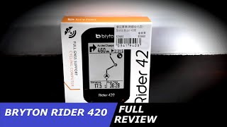 Bryton Rider 420 full review [upl. by Nyrual474]