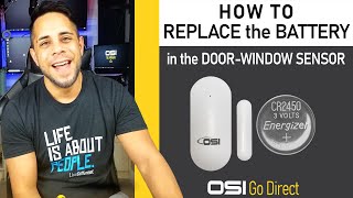 DoorWindow Sensor Contact Battery Replacement [upl. by Eikcid]