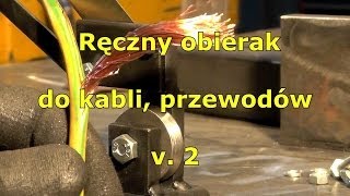 Nacinak ręczny do izolacji kabli  przewodów V2 Hand wire stripping machine [upl. by Jameson]