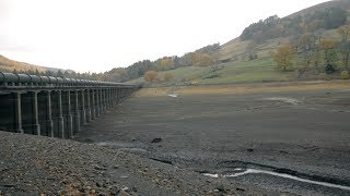 A Drowned Village Appears Ladybower Reservoir Empty [upl. by Hadias463]