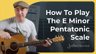 SUPER EASY Scale for Beginners  E Minor Pentatonic Scale [upl. by Imnubulo937]