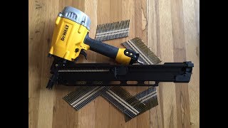 DeWalt Framing Nailer Review amp Use  Model DWF83PL [upl. by Rosmarin]