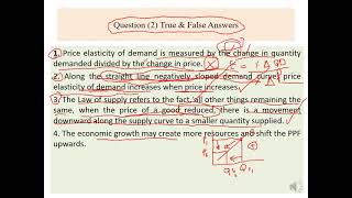 Microeconomics midterm 2021 answers part 2 [upl. by Yrgoerg]