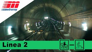 Metro de Monterrey  Línea 2 completa  ZaragozaSendero [upl. by Salba686]