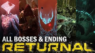 Returnal PS5  All Boss Fights amp Ending [upl. by Ulland]