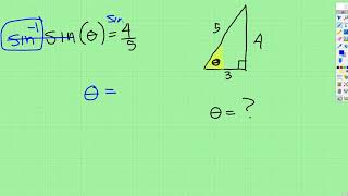 Trig Inverse Trig Function to Find Theta [upl. by Madeline]