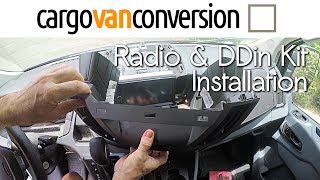 Ford Transit Radio Upgrade amp DDin Installation [upl. by Htebazila]