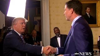 Trump Greets FBI Director James Comey at White House [upl. by Phillipp]