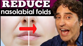 HOW TO SMOOTH YOUR SMILE LINES  Remove Nasolabial Folds [upl. by Bjork]