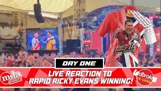 Rapid Ricky Evans 2025 UK OPEN  LIVE REACTION WIN [upl. by Oileduab473]