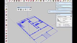 Part 2 Import DWG and organize SketchUp Model [upl. by Pease]