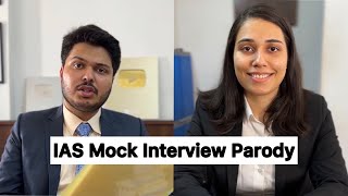 IAS Mock Interview Parody  Shubhamgaur09  Saloni Gaur [upl. by Tiena]