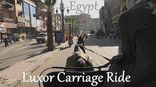 EGYPT Luxor city carriage ride [upl. by Blondelle]