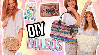 DIY  Cómo hacer 5 bolsos en 5 minutos  FÁCIL RÁPIDO Y BARATO [upl. by Drummond]