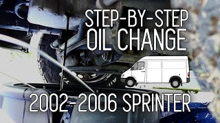 How to Change Oil 20022006 T1N Sprinter  DIY basic maintenance [upl. by Faust256]