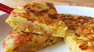 Easy Spanish Omelette For One Or Two  Tortilla de Patatas [upl. by Meghann]