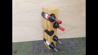 Making a modern wine rack [upl. by Balling]