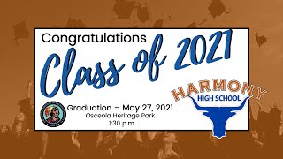 Harmony High School Graduation  Osceola School District [upl. by Elegna]