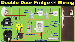 Double Door fridge Repairing And Connection  double door refrigerator  Electrical Technician [upl. by Braswell905]