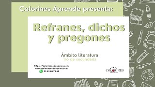 Refranes dichos pregones [upl. by Stephannie]