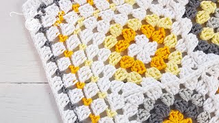 Block Stitch Crochet Border Tutorial Easy Simple amp Quick [upl. by Annodahs]