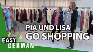 Pia and Lisa go shopping  Easy German 85 [upl. by Ayala]