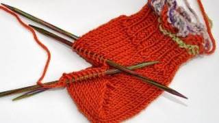 Socken stricken  Sockenkurs 8  Bumerangferse Standardmethode Jojoferse [upl. by Annoyik706]