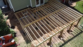 Building an Awesome Covered Deck  Part 1 Footings amp Framing [upl. by Davine]